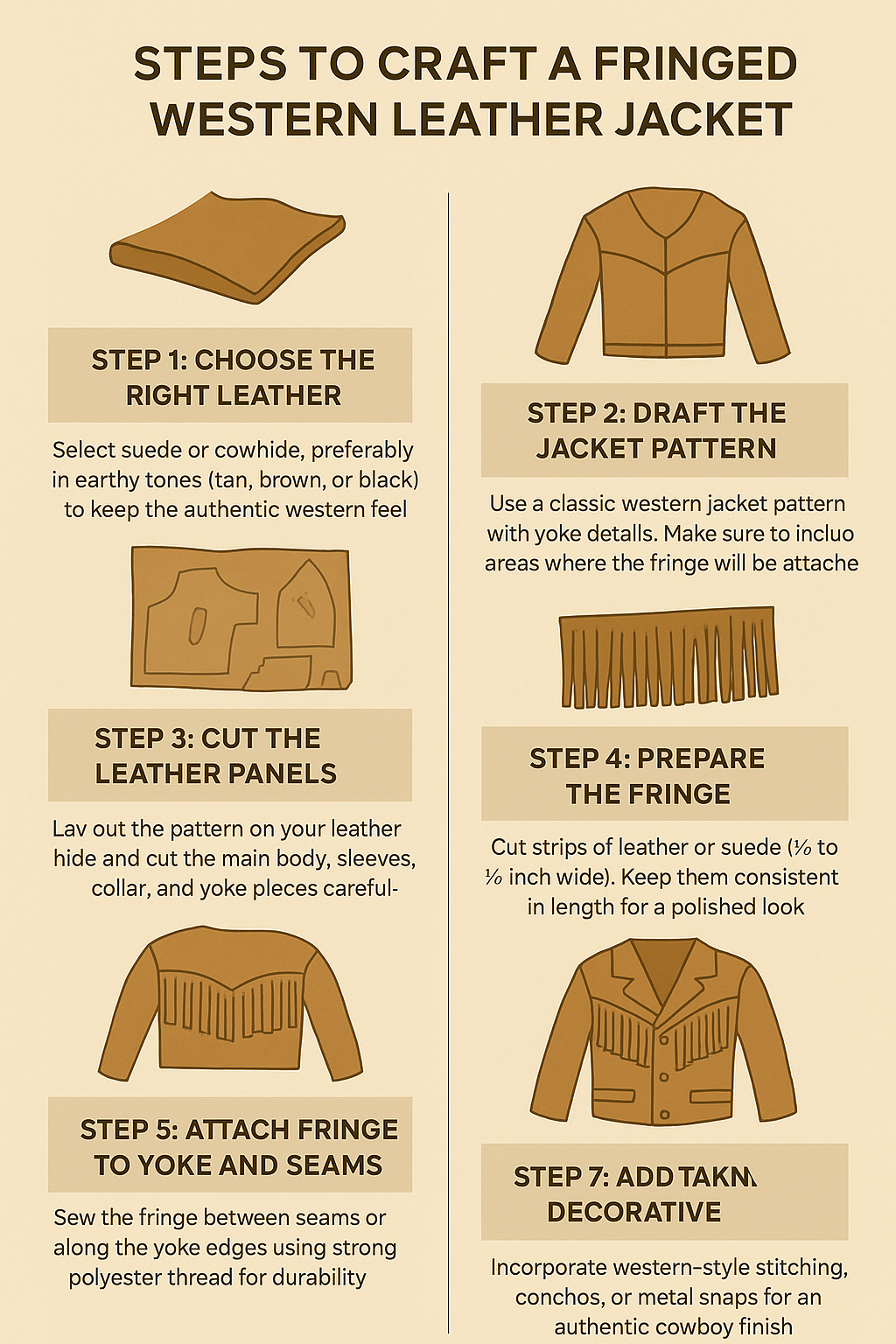 Crafting a Fringed Western Leather Jacket